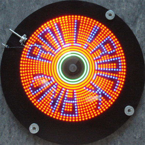 action shot of the LED Wheel