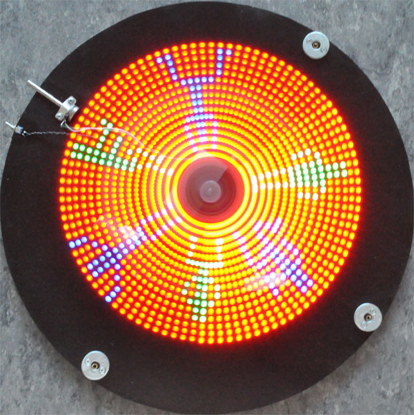 action shot of the LED Wheel